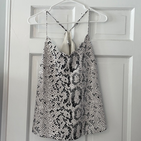 NWT J.Crew Snakeskin Scalloped Cami Top - Picture 1 of 9